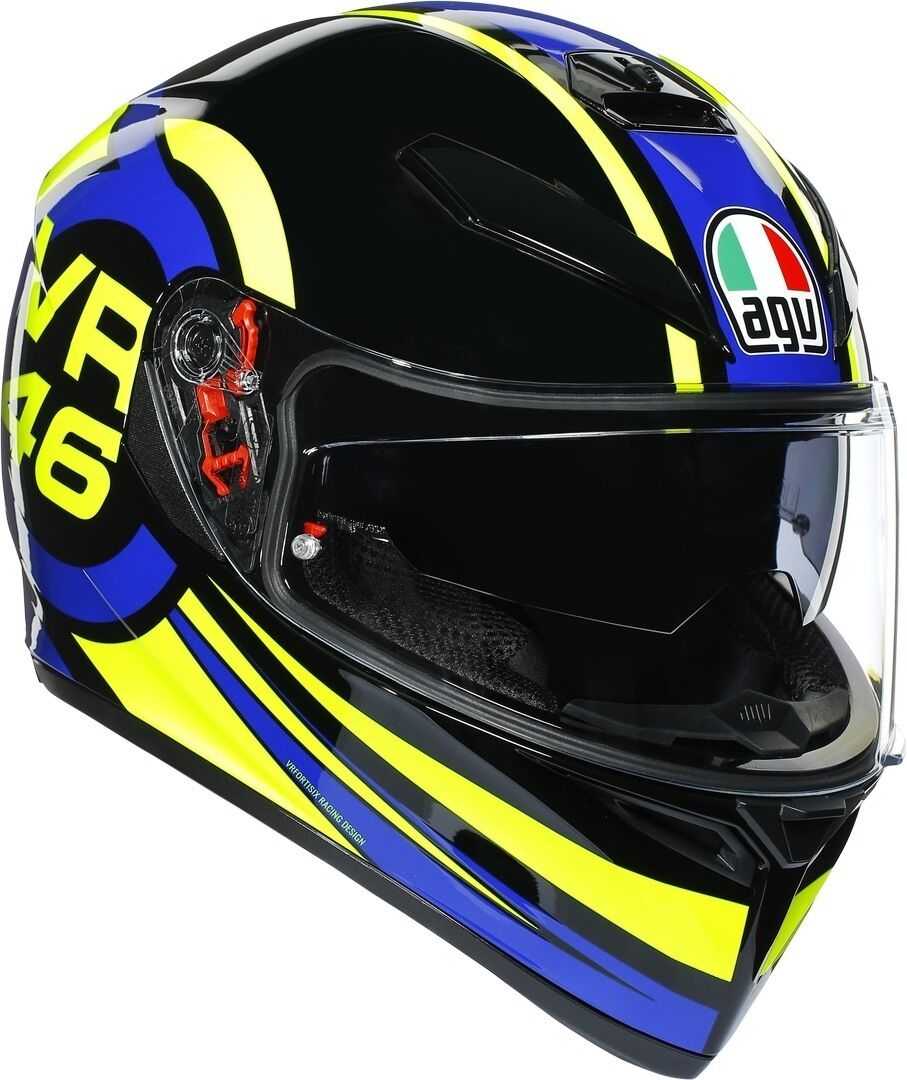 AGV K-3 SV Ride 46 Hjelm M L Gul Blå