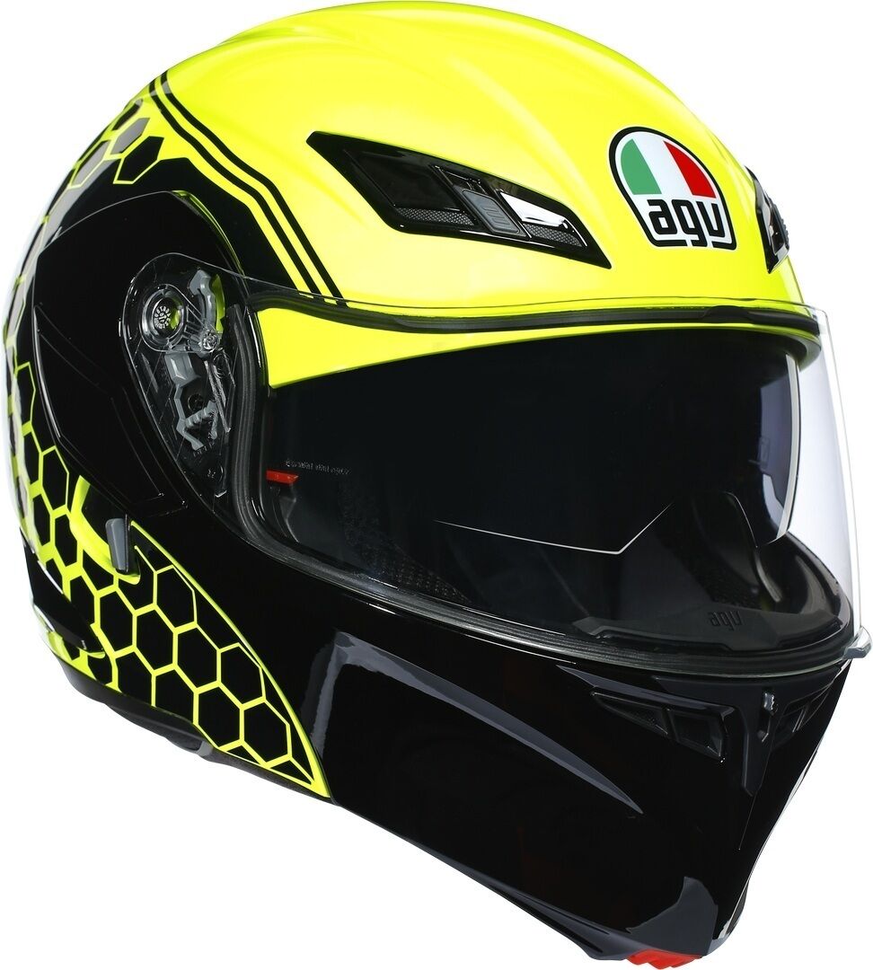 AGV Compact ST Detroit Hjelm XS Svart Gul