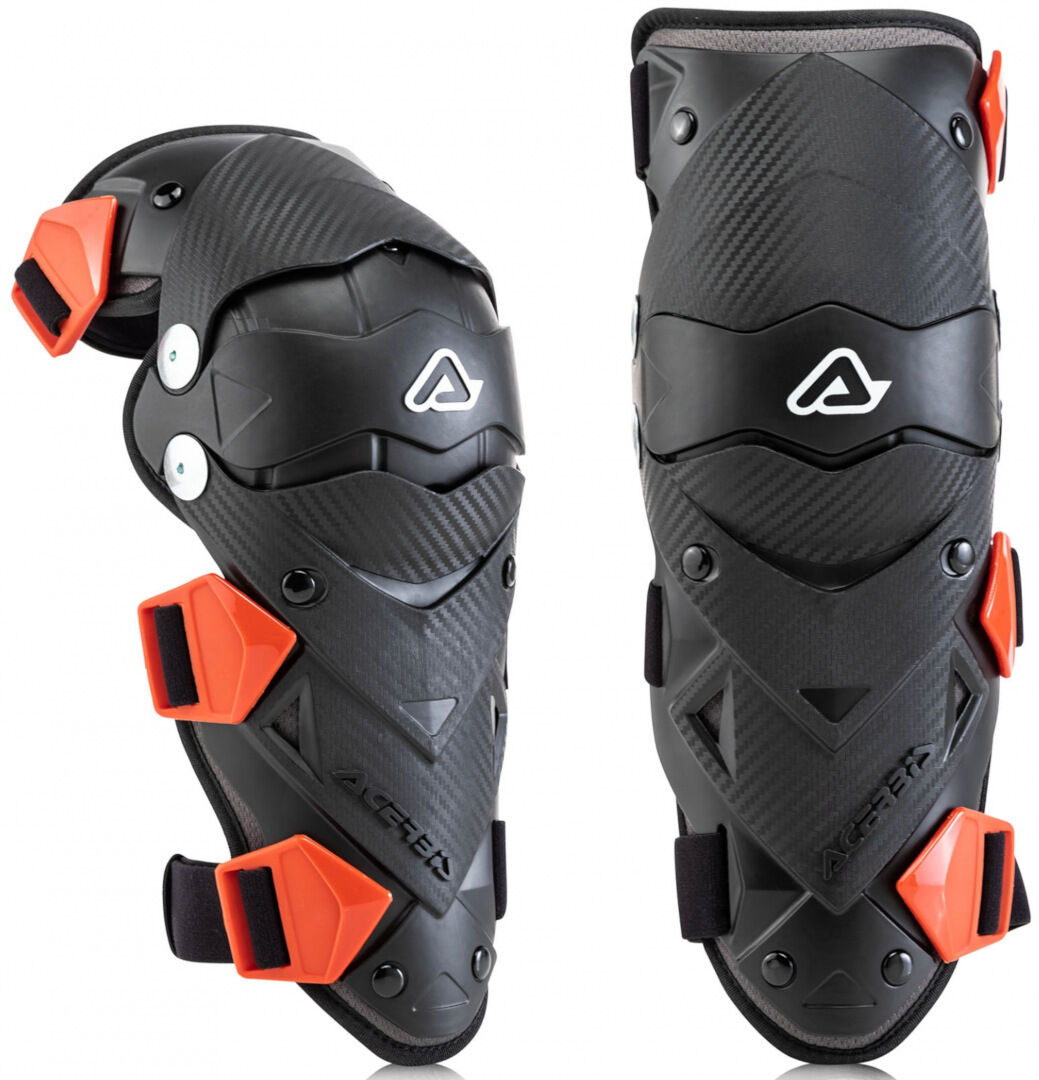 Acerbis Impact Evo Ungdom motocross kneet Protector en størrelse Svart Rød