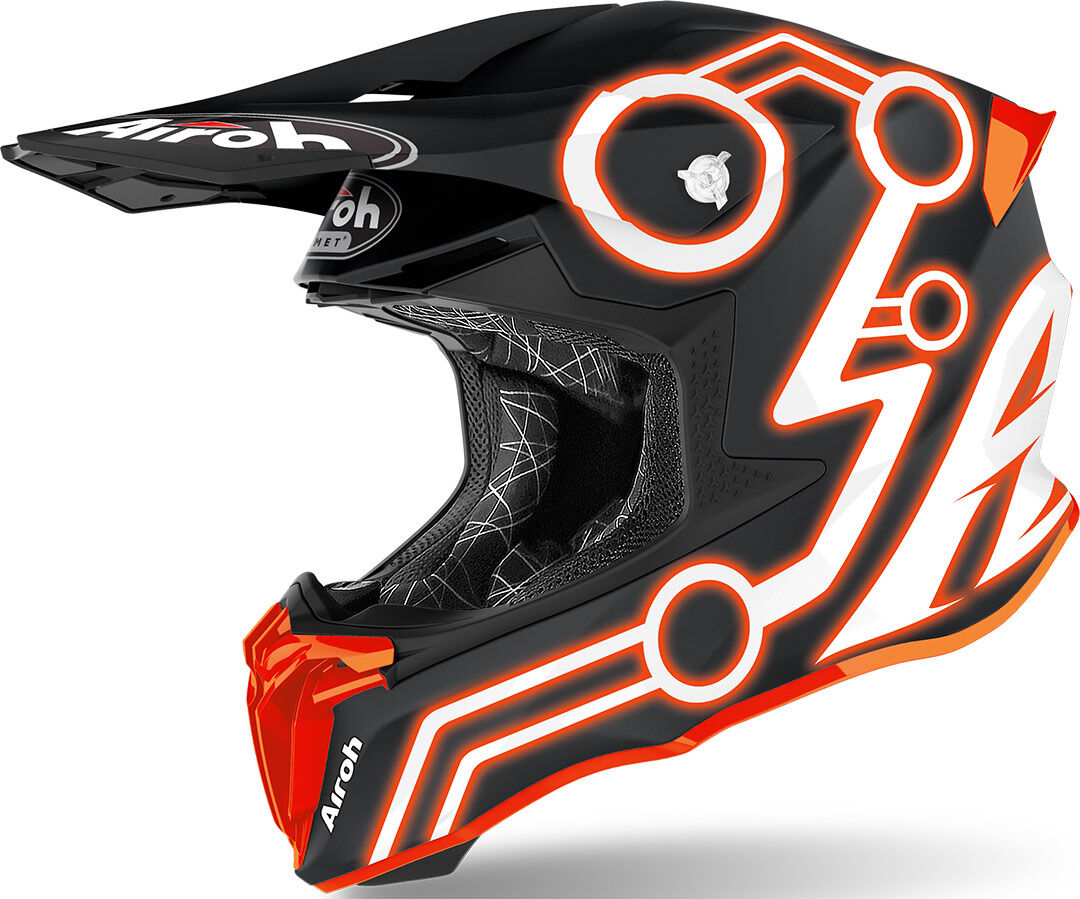 Airoh Twist 2.0 Neon Motocross hjelm XS Oransje