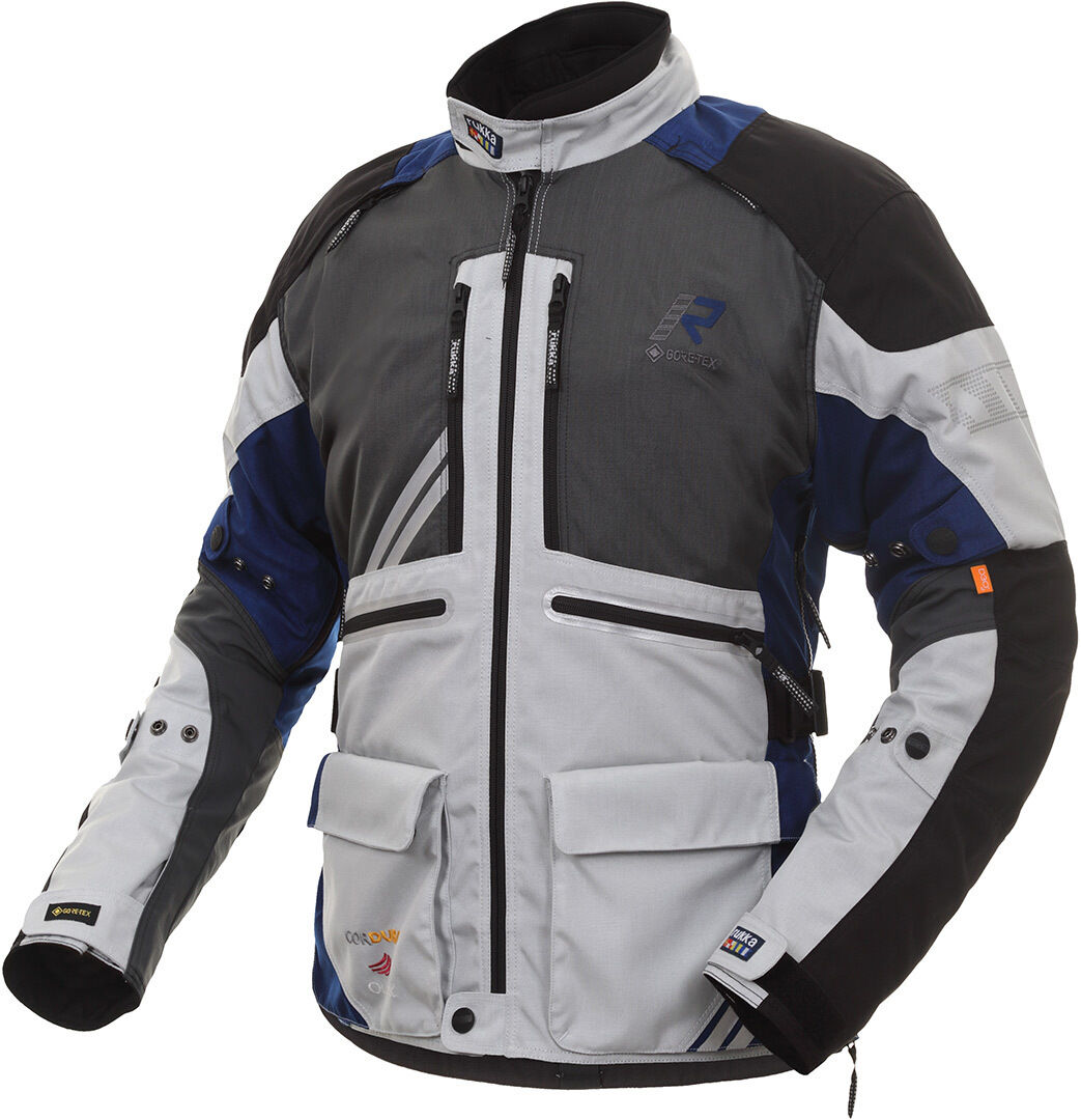 Rukka Offlane Motorcycle Textile Jacket Motorsykkel tekstil jakke 64 Grå Blå
