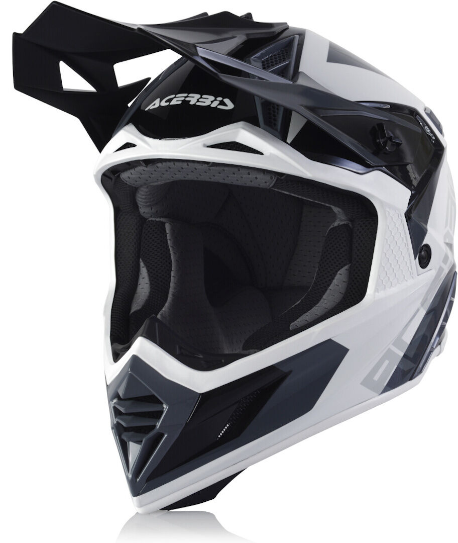 Acerbis X-Track Motocross hjelm XL Svart Hvit