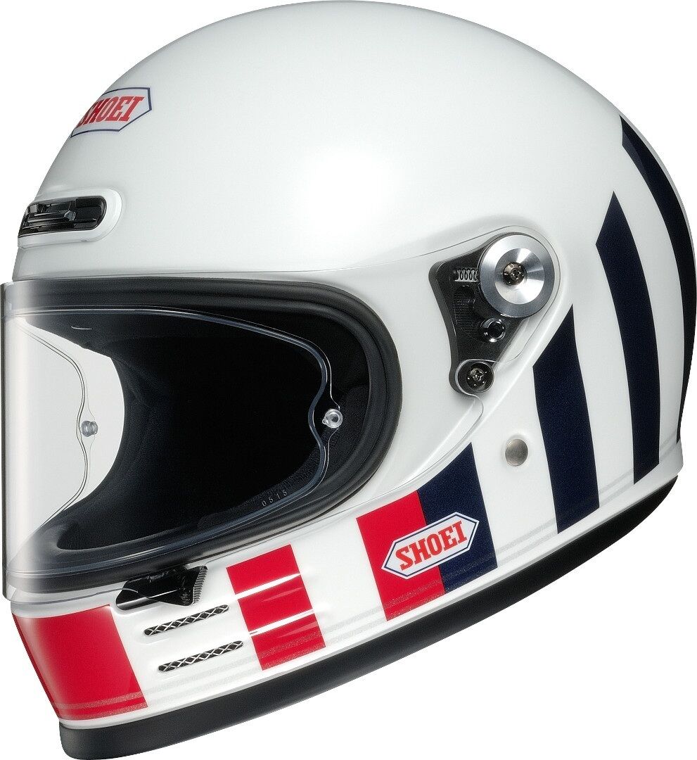 Shoei Glamster Resurrection Hjelm XL Svart Hvit Rød