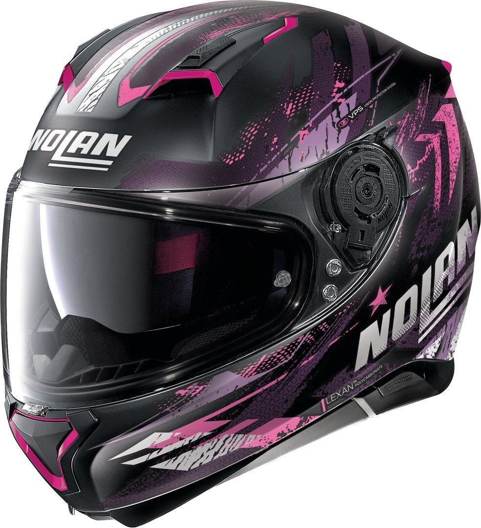 Nolan N87 Carnival N-Com Hjelm 2XS 53 54 Svart Rosa