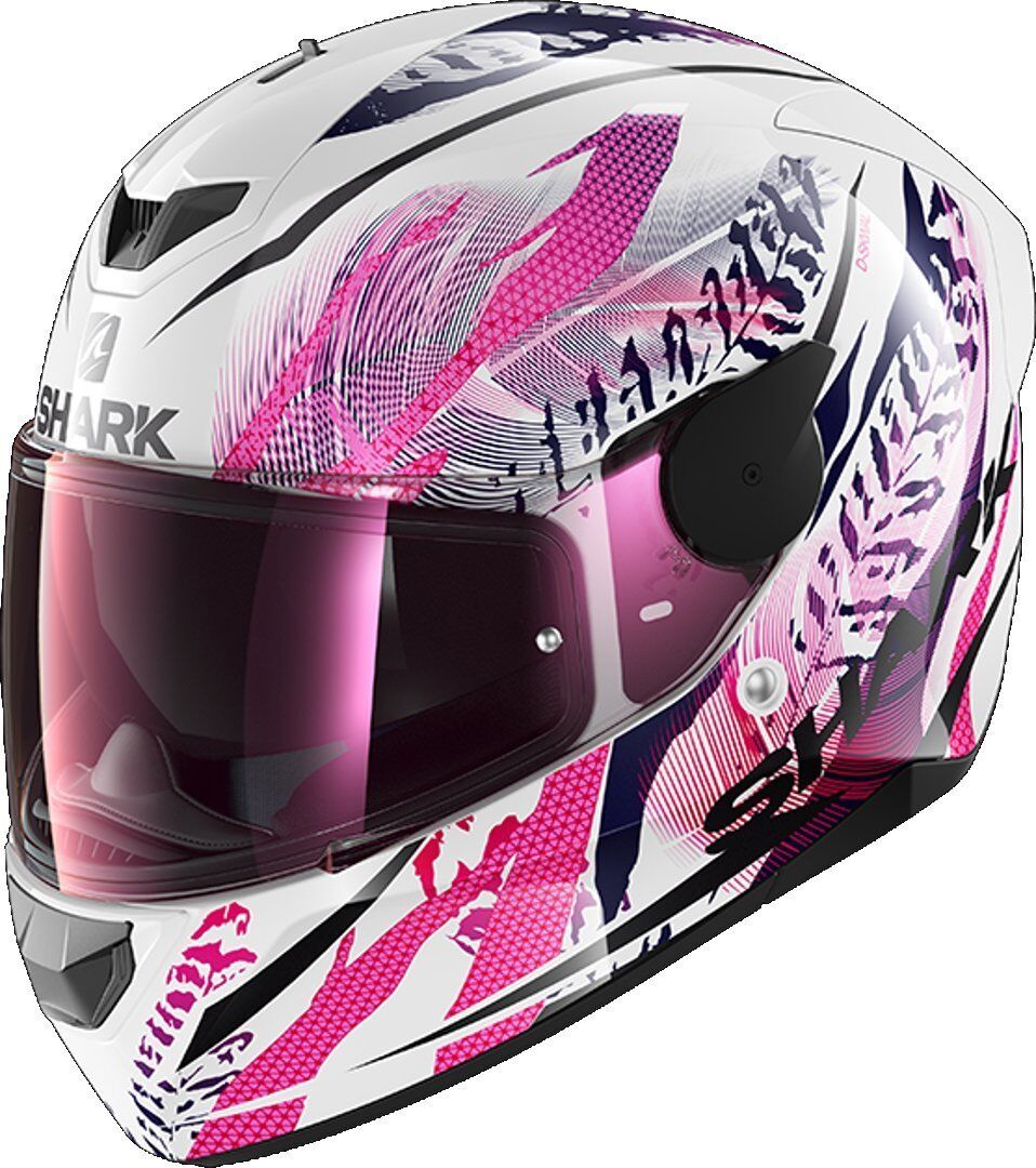 Shark D-Skwal 2 Shigan Helmet Hjelm XS Svart Hvit Rosa