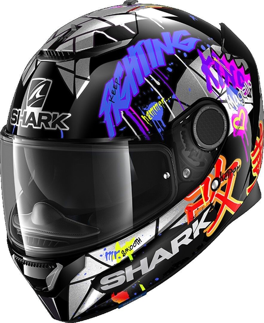 Shark Spartan Replica Lorenzo Catalunya GP Helmet Hjelm L Svart Blå