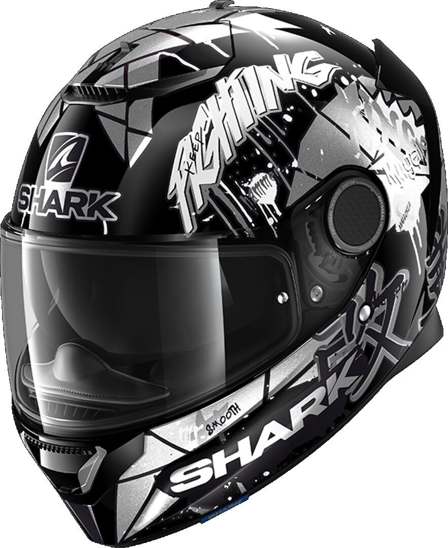 Shark Spartan Replica Lorenzo Catalunya GP Helmet Hjelm XS Svart Hvit