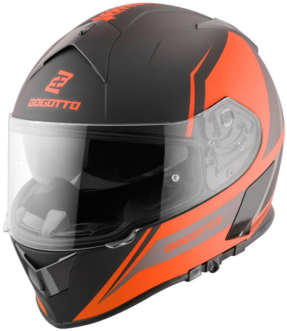 Bogotto V126 G-Evo Hjelm 2XL Svart Oransje