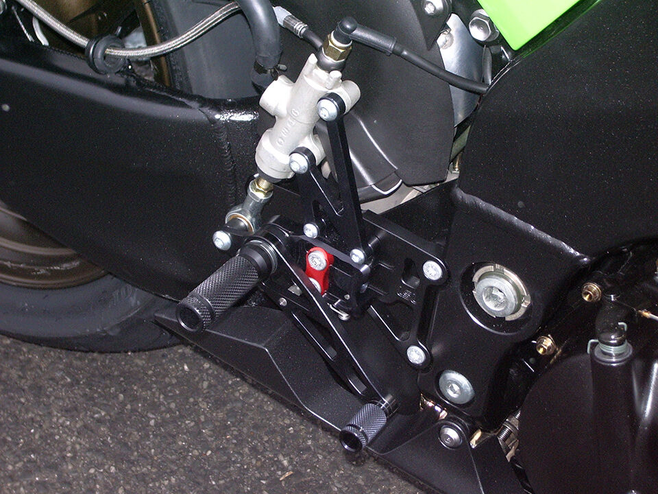 LSL 2-skyv fotstøttesystem ZX-10R 06-07  Svart