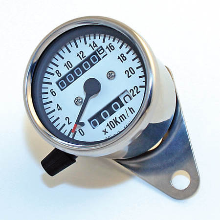 Paaschburg & Wunderlich GmbH Speedometer i rustfritt stål  Hvit Sølv
