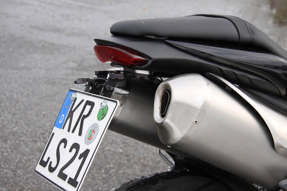 LSL Nummerskiltholder TRIUMPH Speed Triple 1050, 11-  Sølv