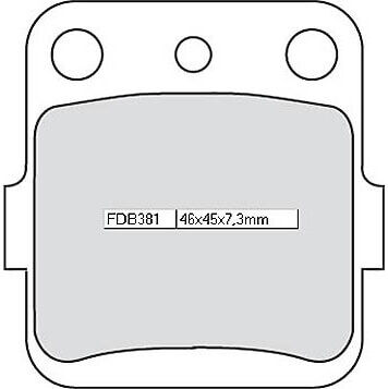 FERODO Bremsefôr FDB 381 Platina