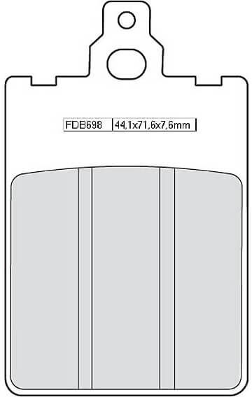 FERODO Bremsekloss FDB 698 Platinum