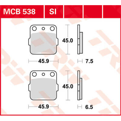 TRW Lucas Bremse fôr MCB538