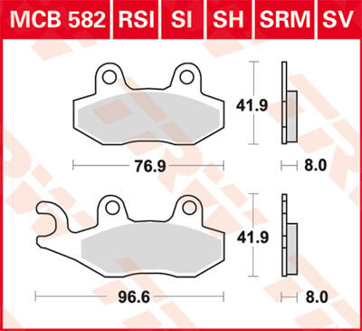 TRW Lucas Bremse fôr MCB582