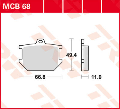 TRW Lucas Bremse fôr MCB68