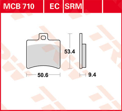 TRW Lucas Bremsekloss MCB710