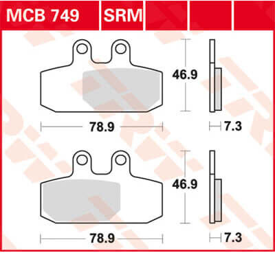 TRW Lucas Bremse fôr MCB749