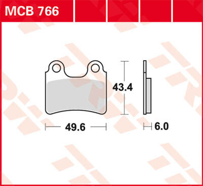 TRW Lucas Bremsekloss MCB766