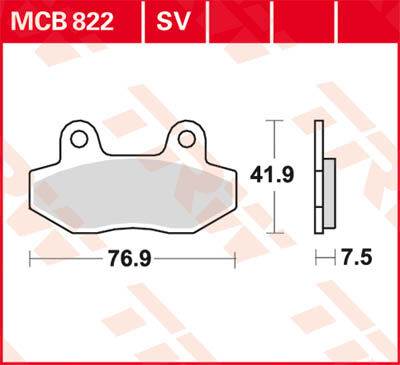 TRW Lucas Bremse fôr MCB822