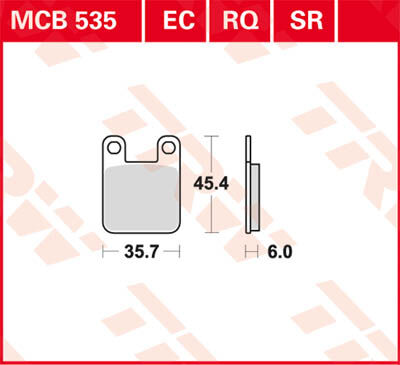 TRW Lucas Racing gummi MCB535RQ