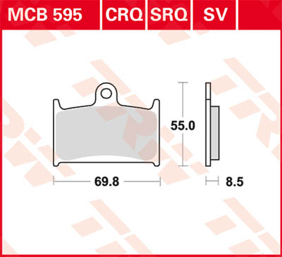 TRW Lucas Racing gummi MCB595SRQ