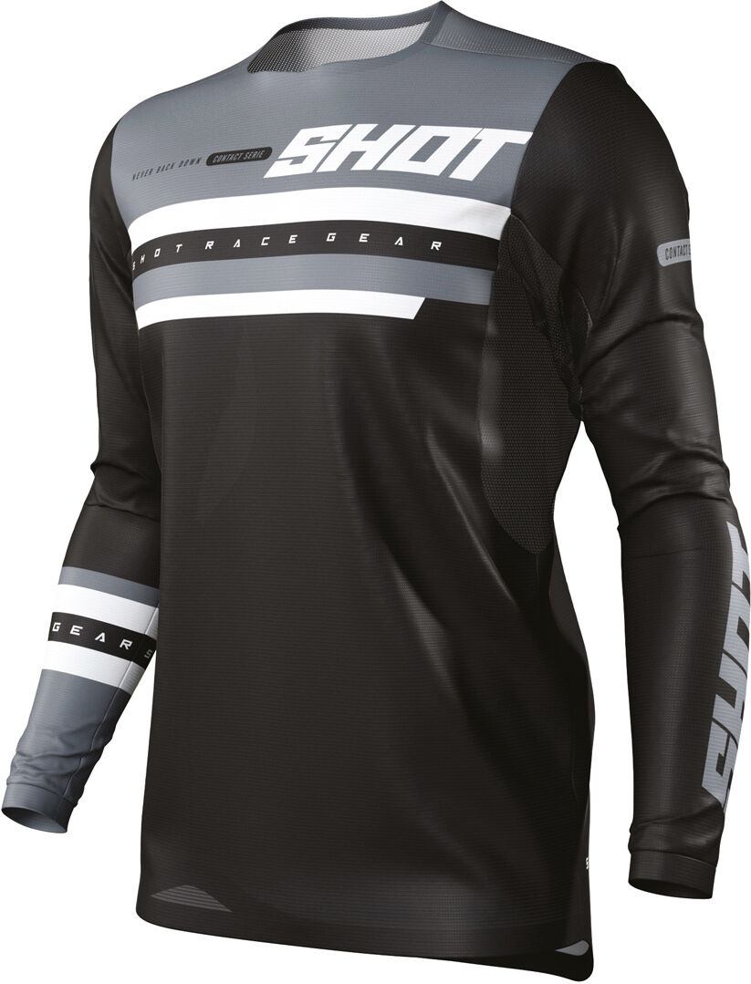 Shot Contact Shining Motocross Jersey S Svart