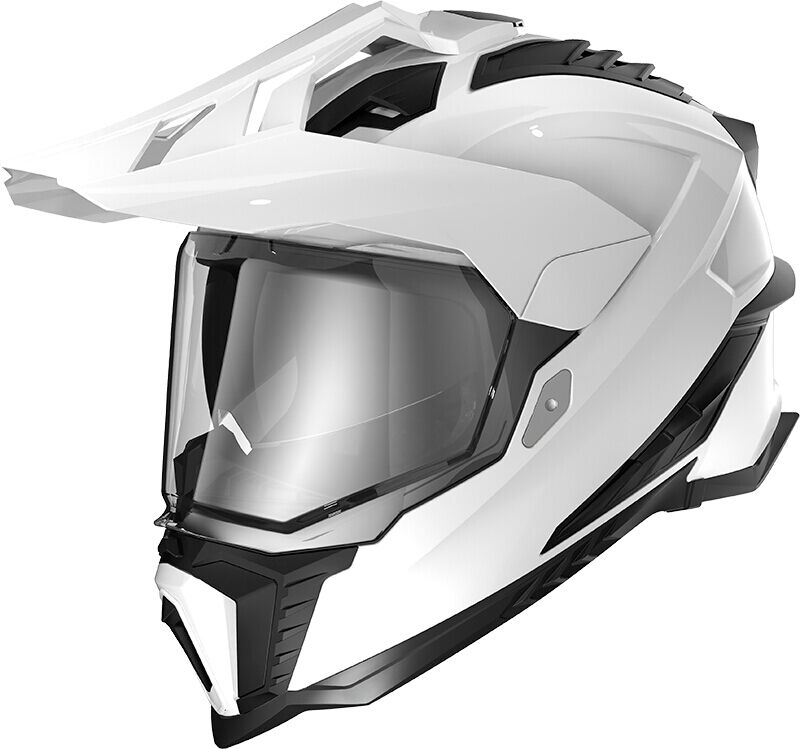 LS2 MX701 Explorer HPFC Solid Motocross Hjelm XS Hvit