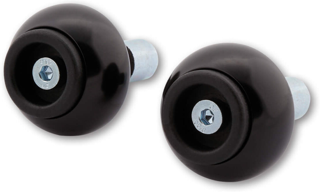 LSL CRASH BALLS KLASSISK Bar Endevekter, Ø 18 mm, aluminium  Svart