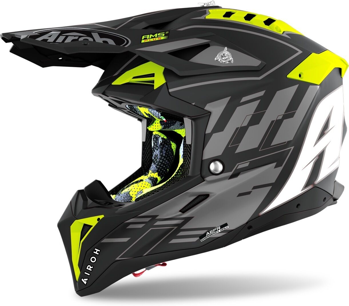 Airoh Aviator 3 Rampage Carbon Motocross Hjelm XS Svart