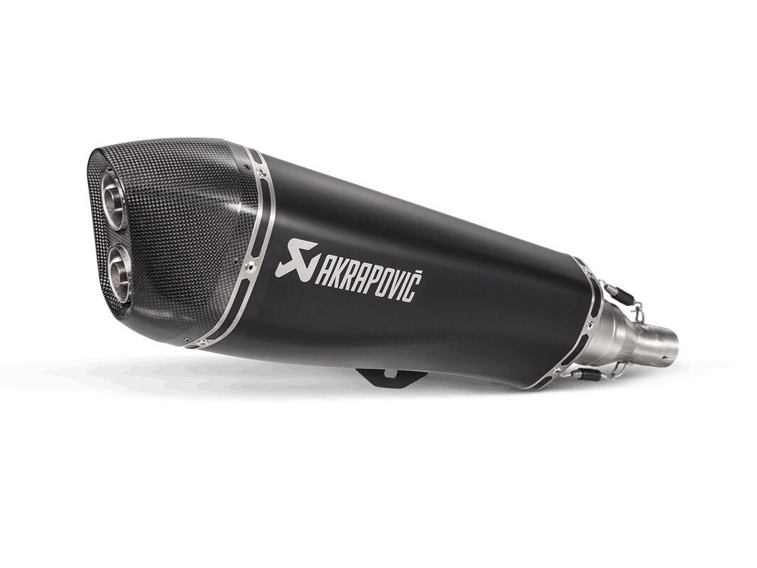 Akrapovic Slip-On Linje bakre lyddemper  Svart Sølv