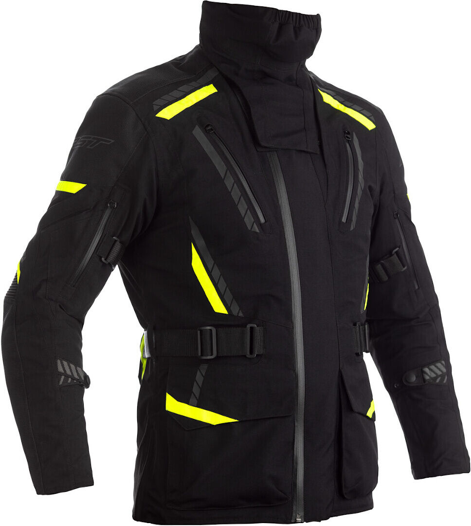 RST Pro Series Pathfinder Motorcycle Texte Jacket Motorsykkel Texte Jakke 4XL Svart Gul