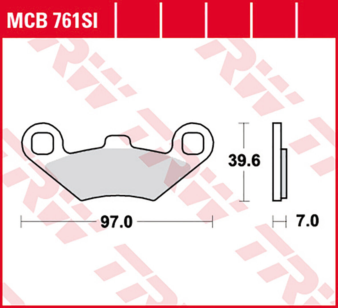 TRW Lucas Bremsekloss Sinter Offroad MCB761SI