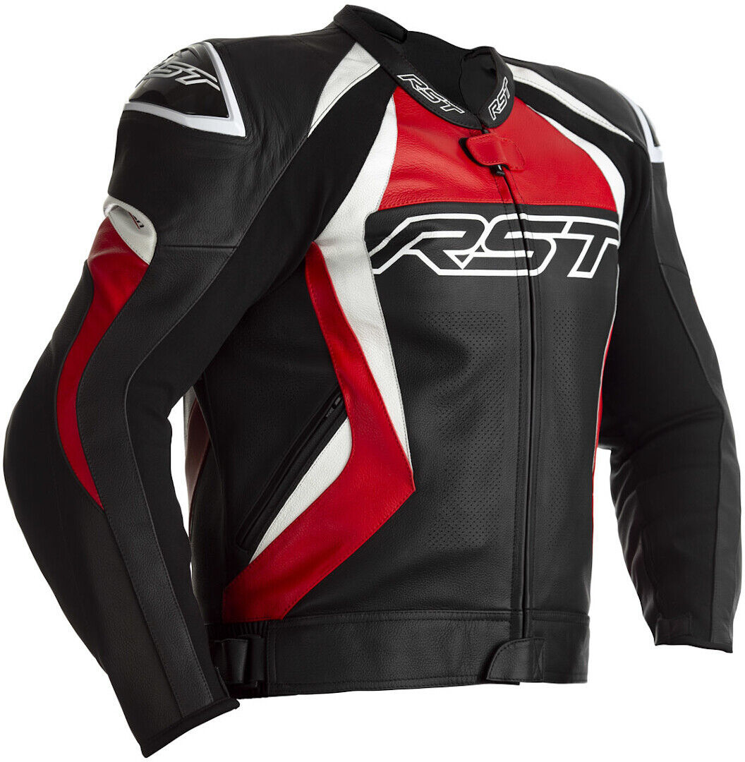 RST Tractech EVO 4 Motorsykkel skinnjakke 3XL Svart Rød