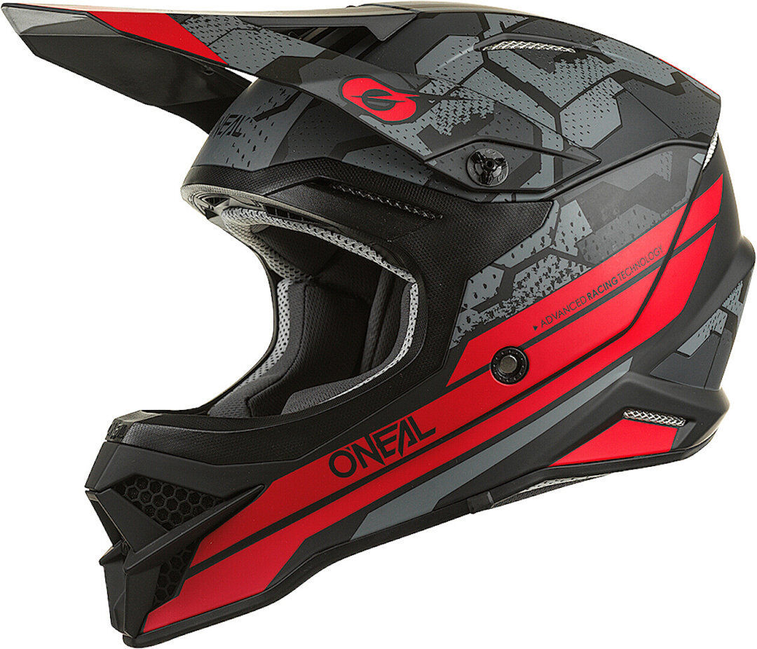 Oneal 3Series Camo V.22 Motocross hjelm XL Svart Rød