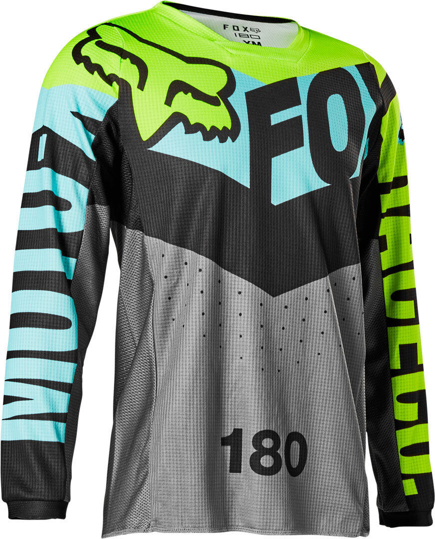 FOX 180 Trice Ungdom Motocross Jersey S Turkis