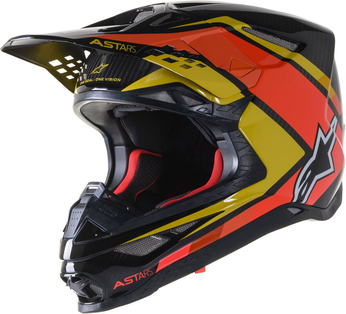Alpinestars Supertech M10 Meta 2 Motocross hjelm XL Svart Gul