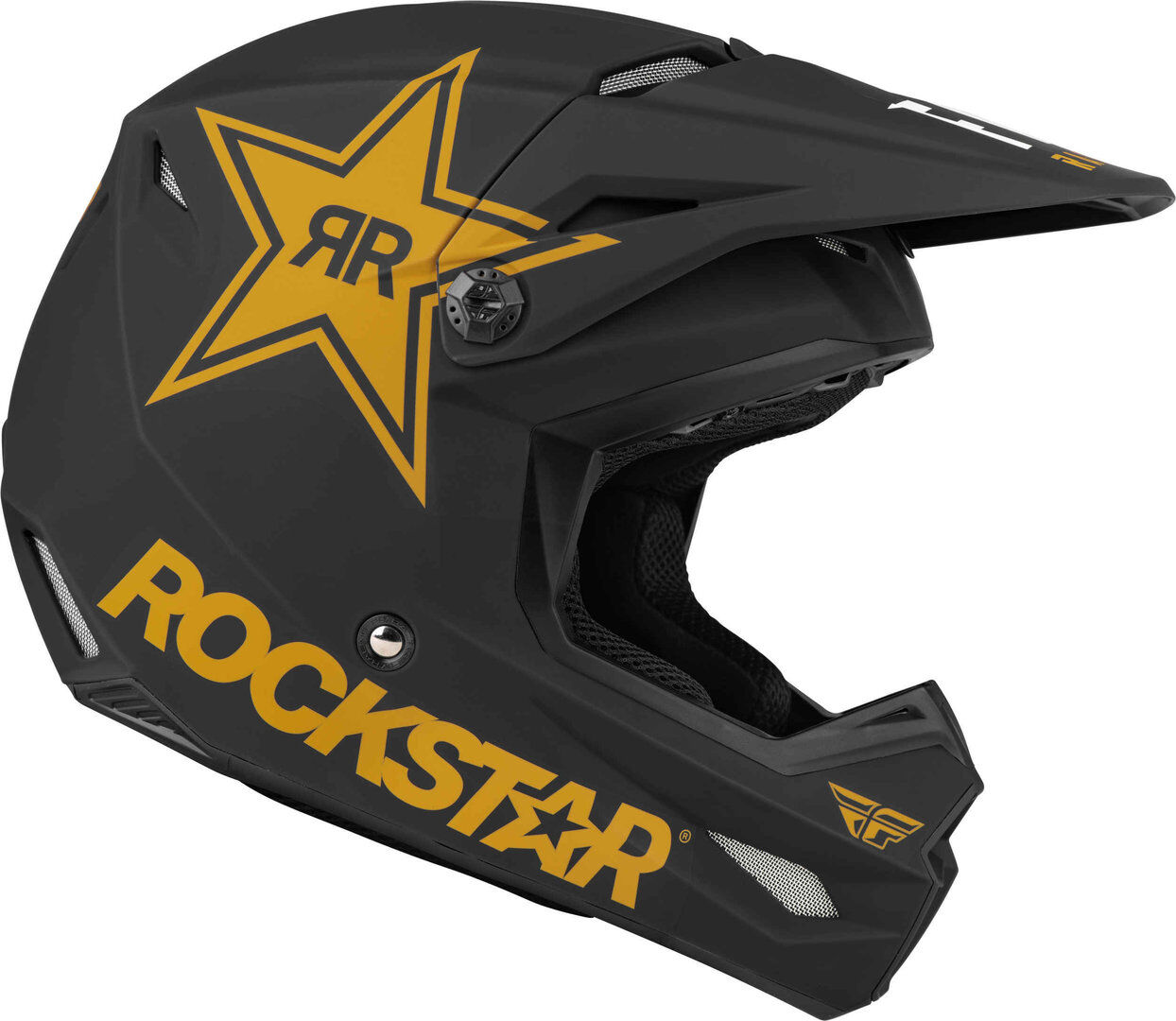 Fly Racing Kinetic Rockstar Motocross hjelm XS Svart