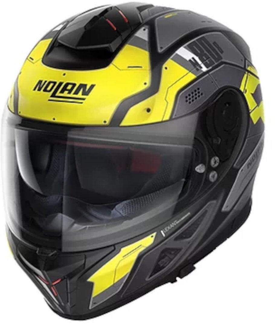 Nolan N80-8 Starscream N-Com Helmet Hjelm 2XS 53 54 Svart Gul