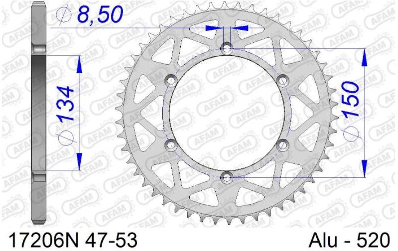 Afam Bakdrev, Alu #520 - Kawasaki Kx Kx125/kx250(F)   51