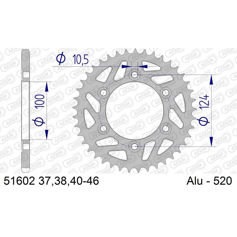 Afam Bakdrev, Aluminium #520 - Ducati 600/620/695/696/750/800/900/907   47