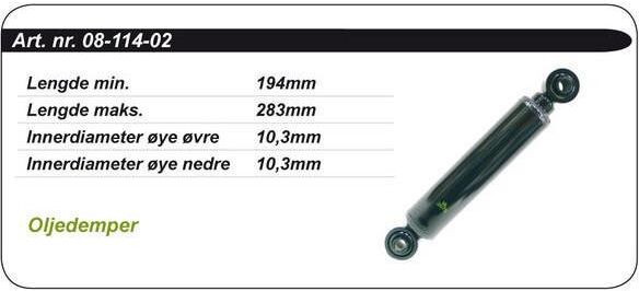 Kimpex Støtdemper Arctic Cat Standard - Olje Oem: 0114-685