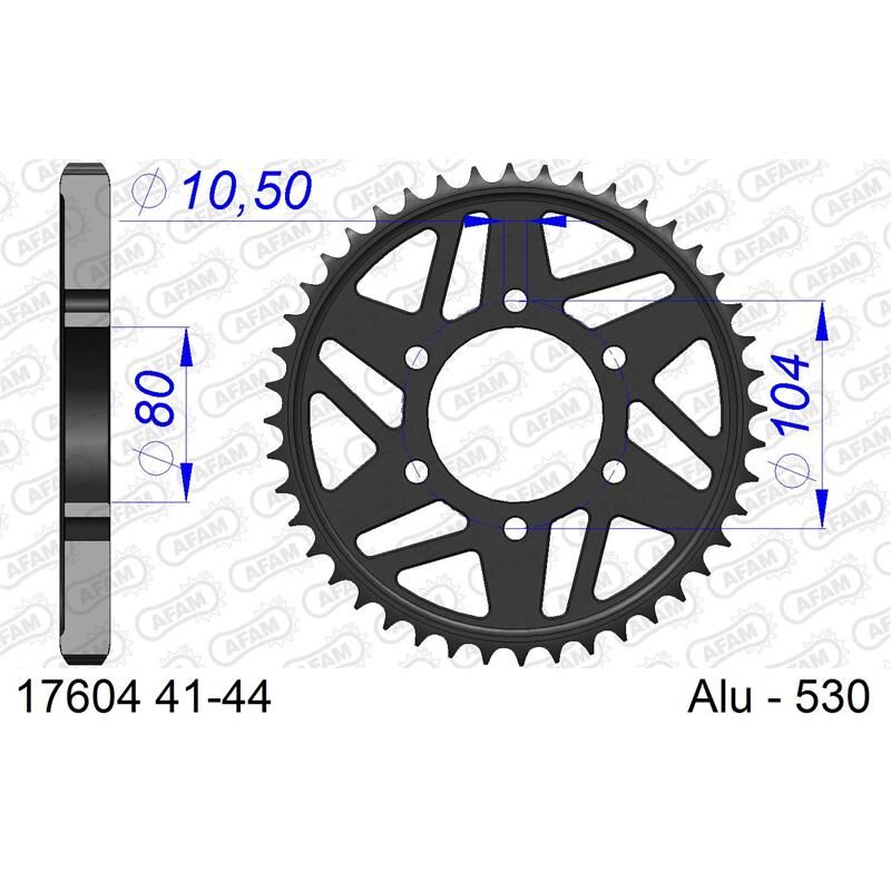 Afam Bakdrev, Aluminium #530 - Kawasaki Zx9r,Zxr750r,Zxr750,Zx750   47