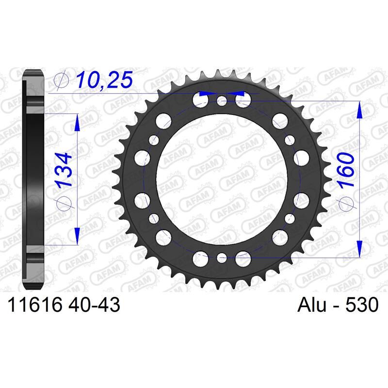 Afam Bakdrev, Aluminium #530 - Honda Cbr 1000 Rr   41