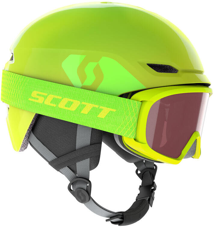 Scott Keeper 2 Hjelmkit - Limegrønn, S Barnehjelm Som Leveres Med Witty Briller   S, 51-54cm (Barn)