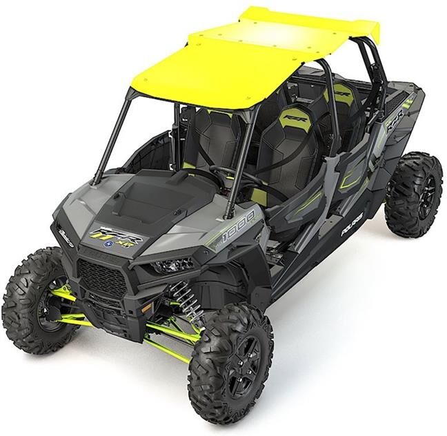 Polaris Aluminum Tak Lime Squeeze/grønn, Rzr, 4-Seter