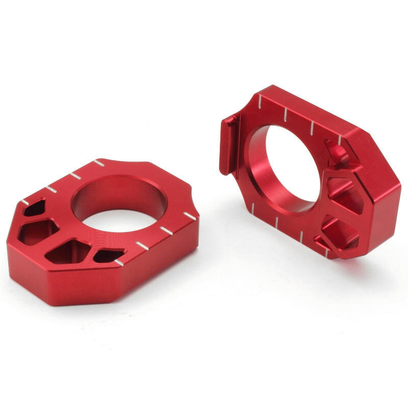 Zeta Rear Axle Block Klx/d-Trackerx '08- Red