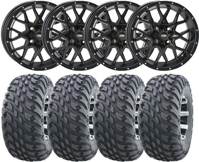 Wanda Hjulpakke 57 - Polaris 4x4 - 26"/12" Wanda Vs3020 Storm E4, Itp Hurricane   26" Dekk og 12" Felg