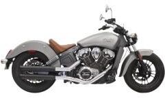 Indian Motorcycles Bassani Xhaust 3" Slip-On - Sort Indian Scout 60/69 2016