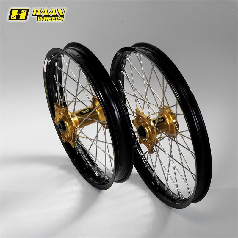 Haan Wheels Haan Bakhjul 18x2,15 - Suzuki Rmz 450 Svart Ring/eiker/nippler, Gull Nav